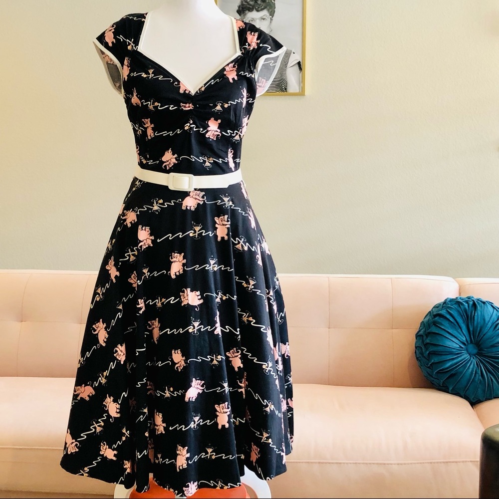 Tipsy elephant Pin-up Couture dress *rare* small